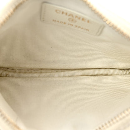 Chanel Caviar Quilted Small Pouch White 5 of 11