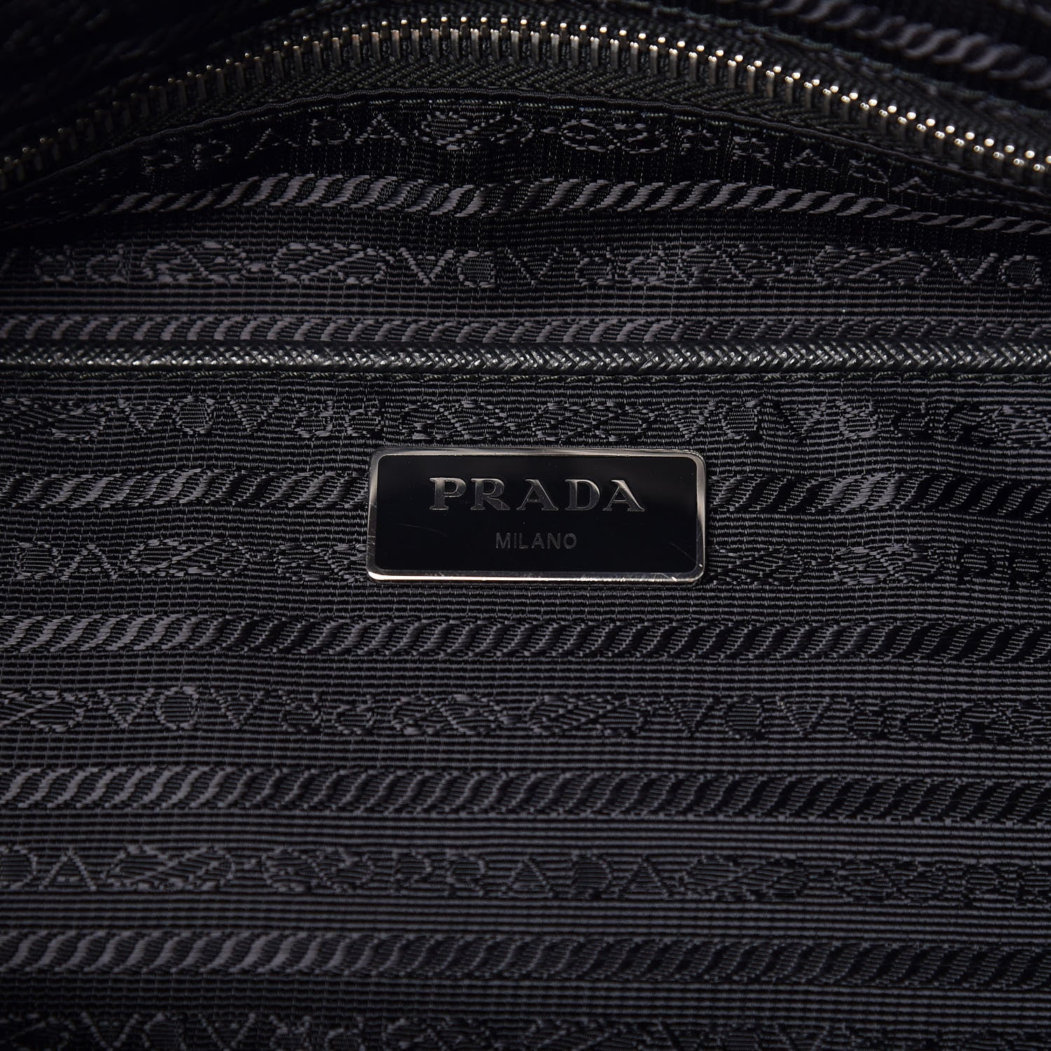 Prada Tessuto Nylon Quilted Shopping Tote Black 8 of 9