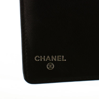 Chanel Patent Calfskin Quilted Yen Wallet Black 7 of 9