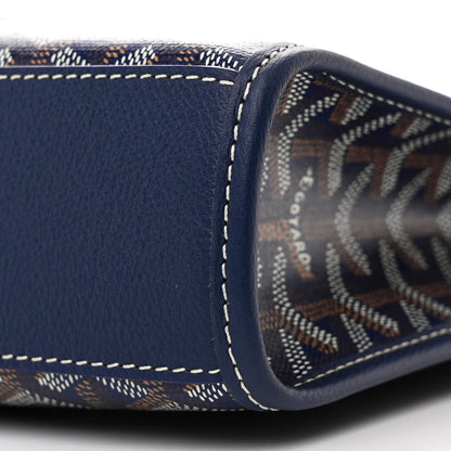 Goyard Goyardine Calfskin Morvan Document Case Navy 10 of 10