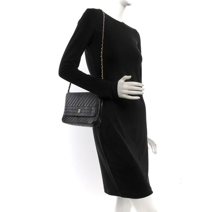 Chanel Lambskin Quilted Small Single Flap Black 2 of 9