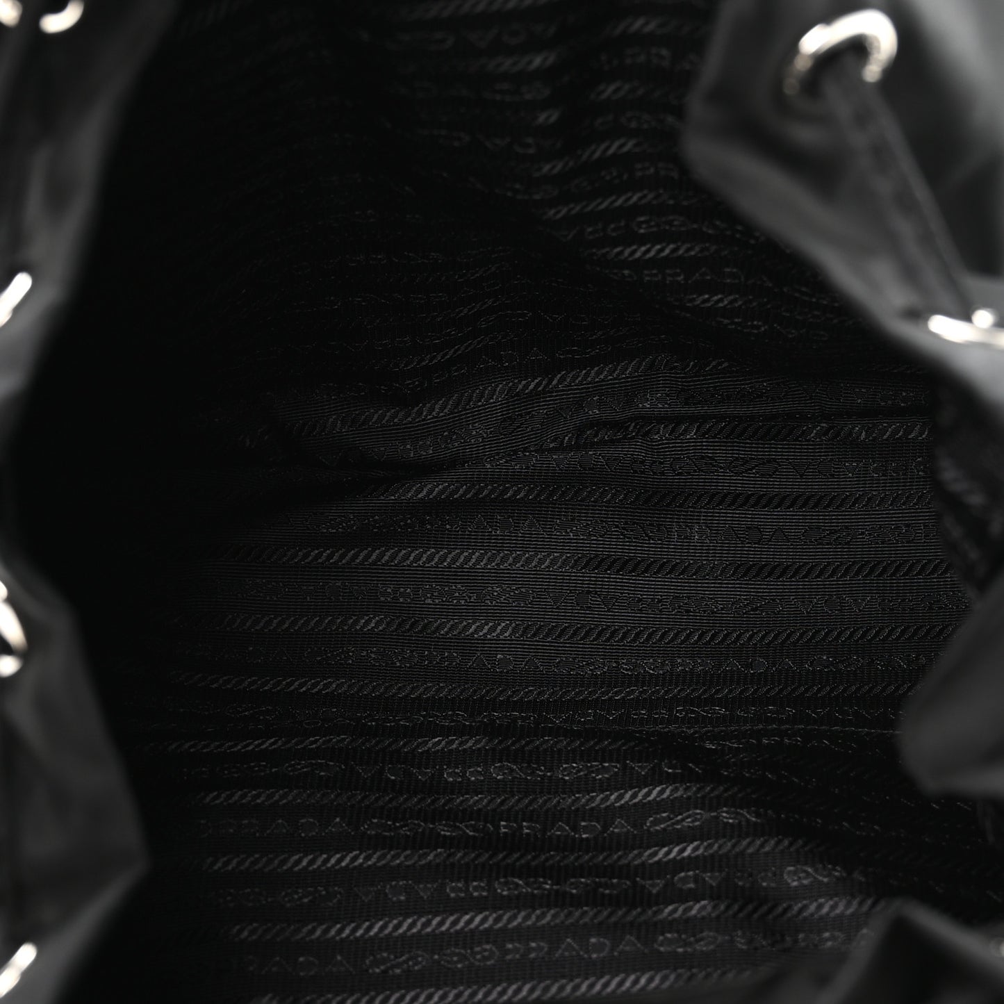 Tessuto Nylon Saffiano Medium Backpack Black
