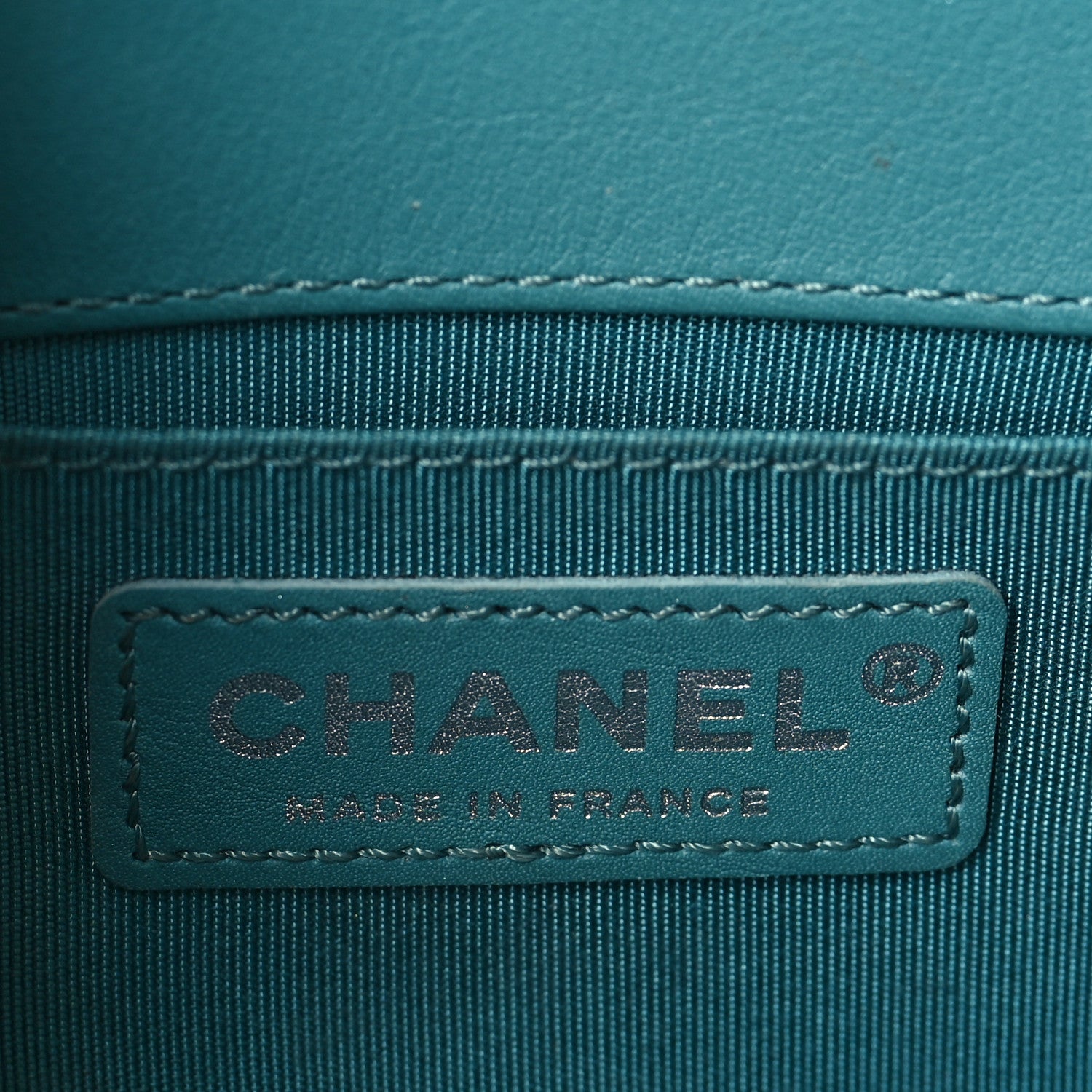 Chanel Lambskin Quilted Small Boy Flap Dark Turquoise 6 of 10