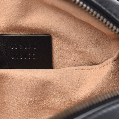 Gucci Calfskin Matelasse GG Marmont Belt Bag 85 34 Black 7 of 13