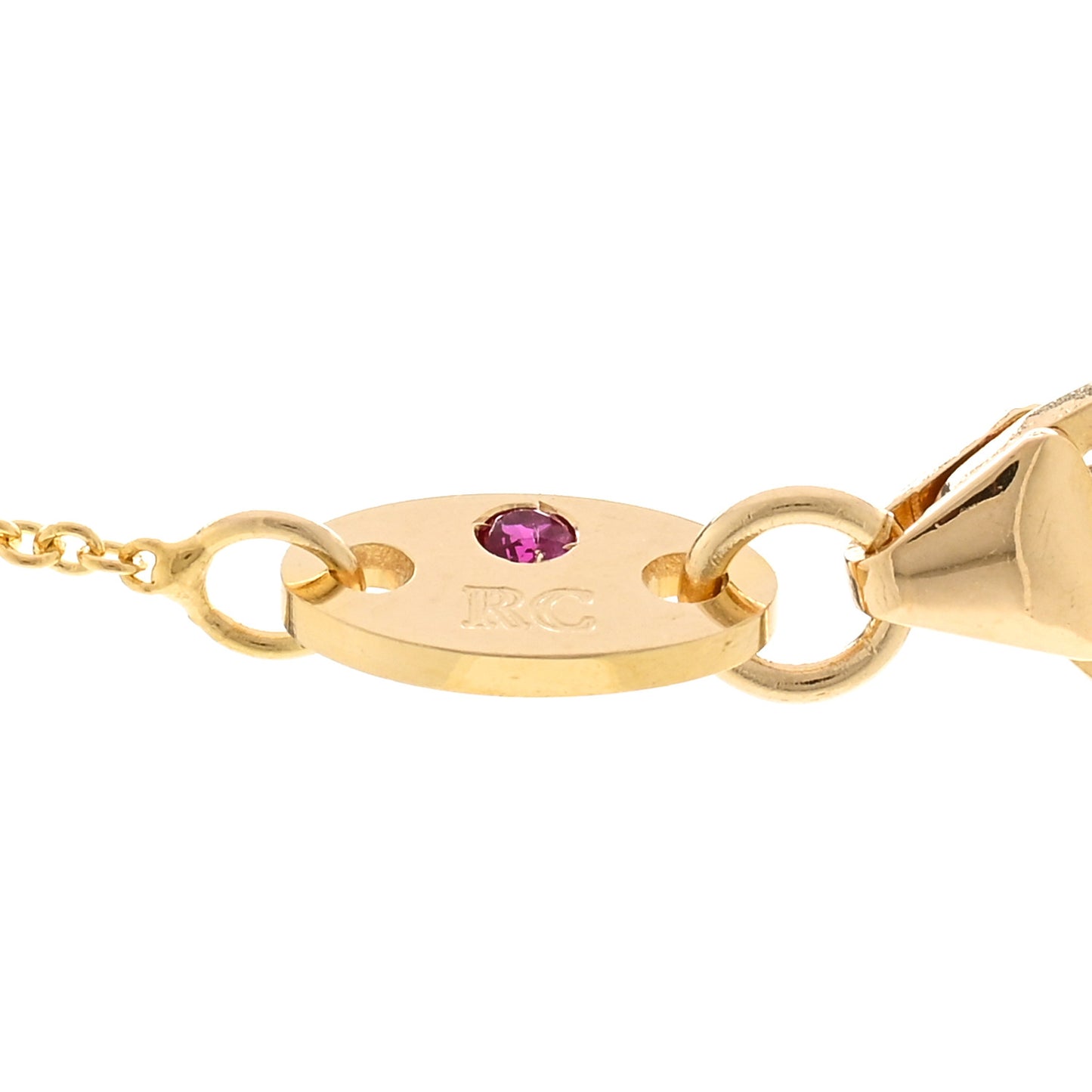 18K Yellow Gold Diamond .15ctw Diamonds By The Inch Three Station Necklace