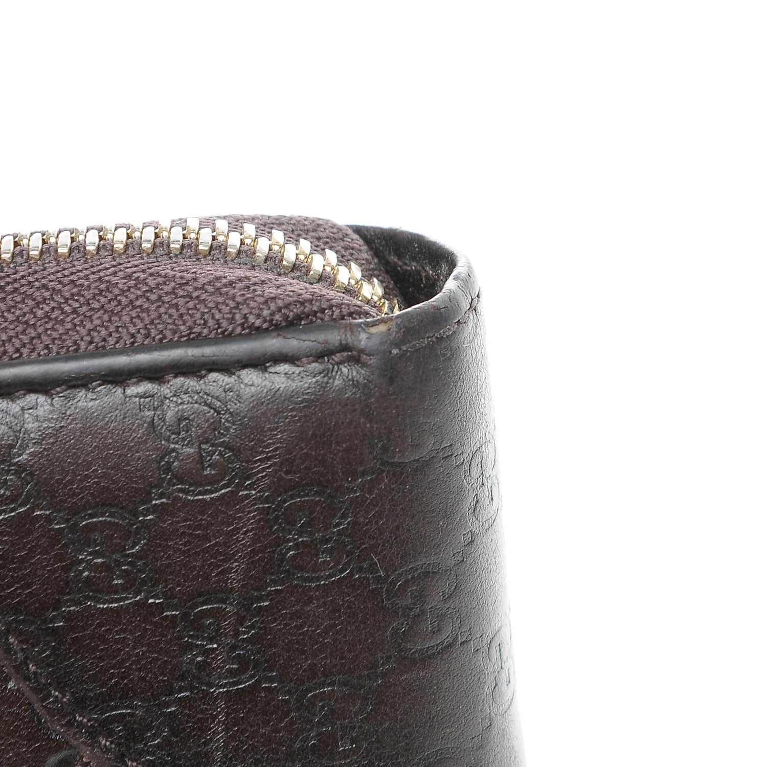 Gucci Guccissima Signature Microguccissima Bree Zip Around Wallet Chocolate 9 of 9