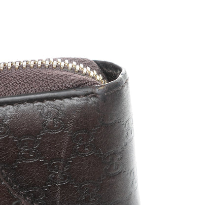 Gucci Guccissima Signature Microguccissima Bree Zip Around Wallet Chocolate 9 of 9