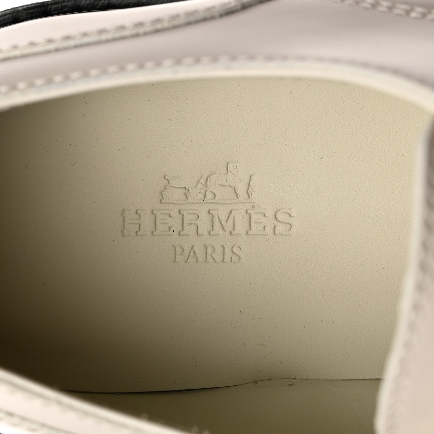 Glossed Calfskin First Derby 36 Beige Glaise