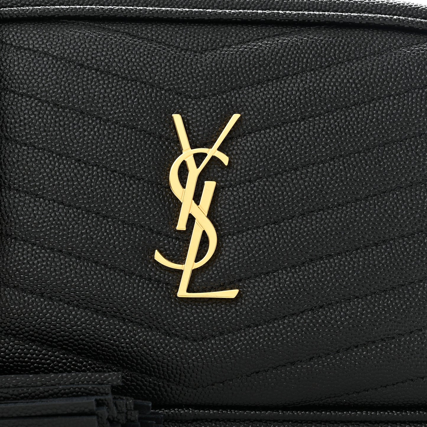 Grain De Poudre Matelasse Monogram Mini Lou Camera Bag Black