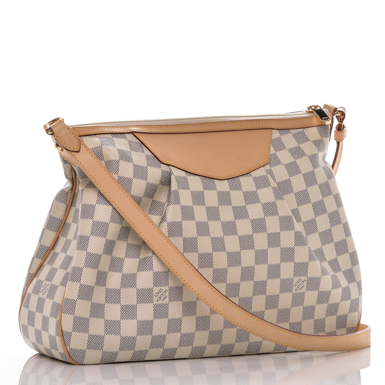 Louis Vuitton Damier Azur Siracusa MM 3 of 7