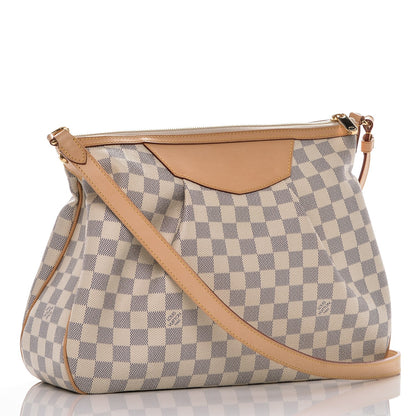 Louis Vuitton Damier Azur Siracusa MM 3 of 7