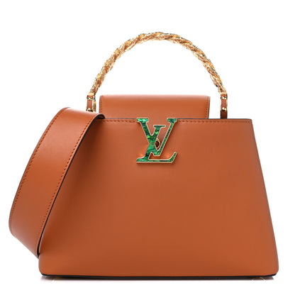 Louis Vuitton Calfskin Bolsa Capucines BB Caramel 1 of 8