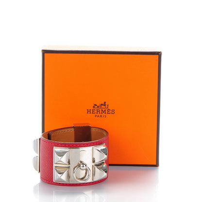 Hermes Epsom Collier De Chien CDC Bracelet S Rouge Casaque 7 of 7