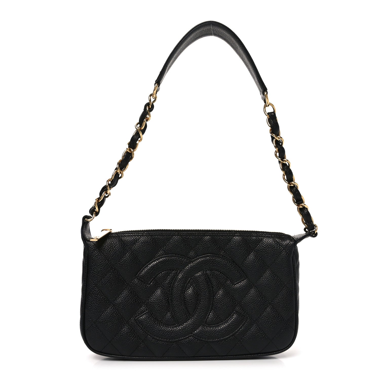 Chanel Caviar Quilted Timeless CC Shoulder Bag Black 1 of 10