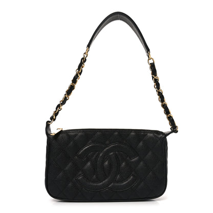 Chanel Caviar Quilted Timeless CC Shoulder Bag Black 1 of 10