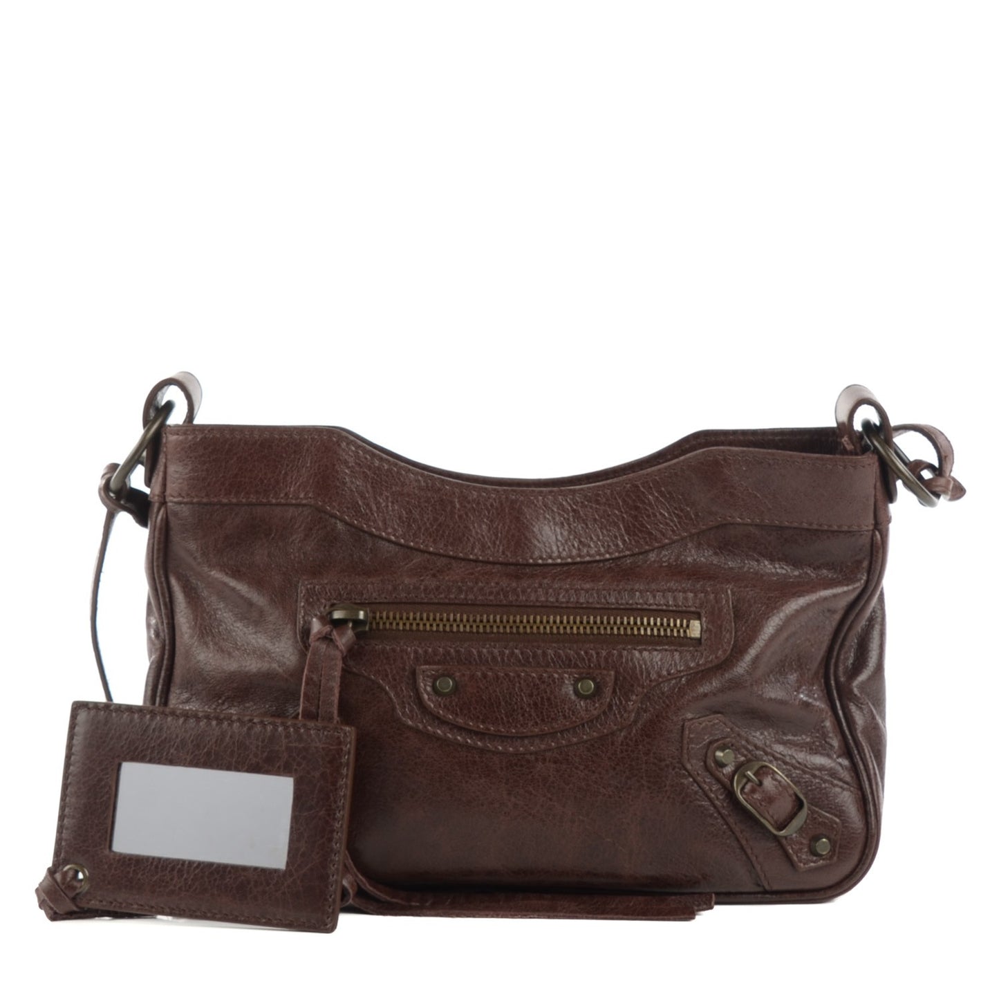 Agneau Classic Hardware Hip Cigare Fonce