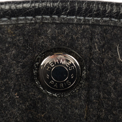 Hermes Ribbed Wool Negonda Garden Party MM 36 Graphite 23 of 23