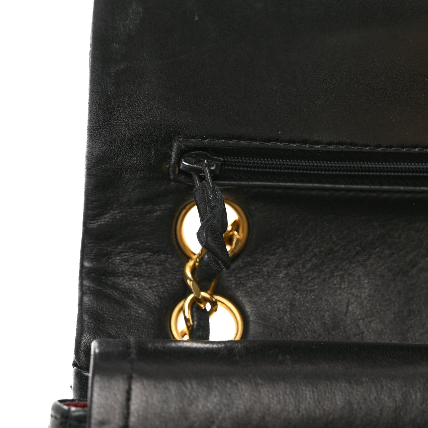 Chanel Lambskin Quilted Small Double Flap Black 12 of 14