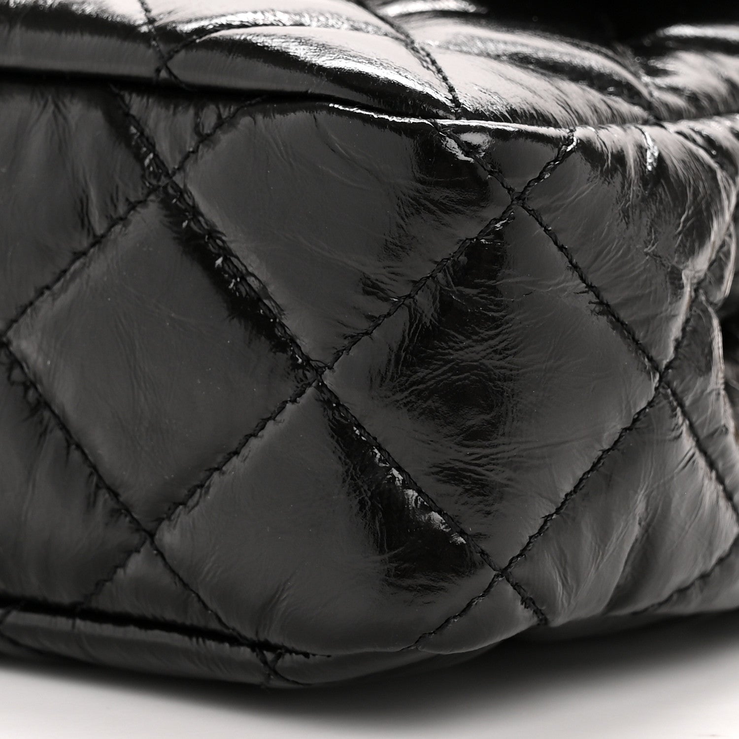 Chanel Shiny Crumpled Calfskin Quilted Small Wavy CC Hobo Black 10 of 11