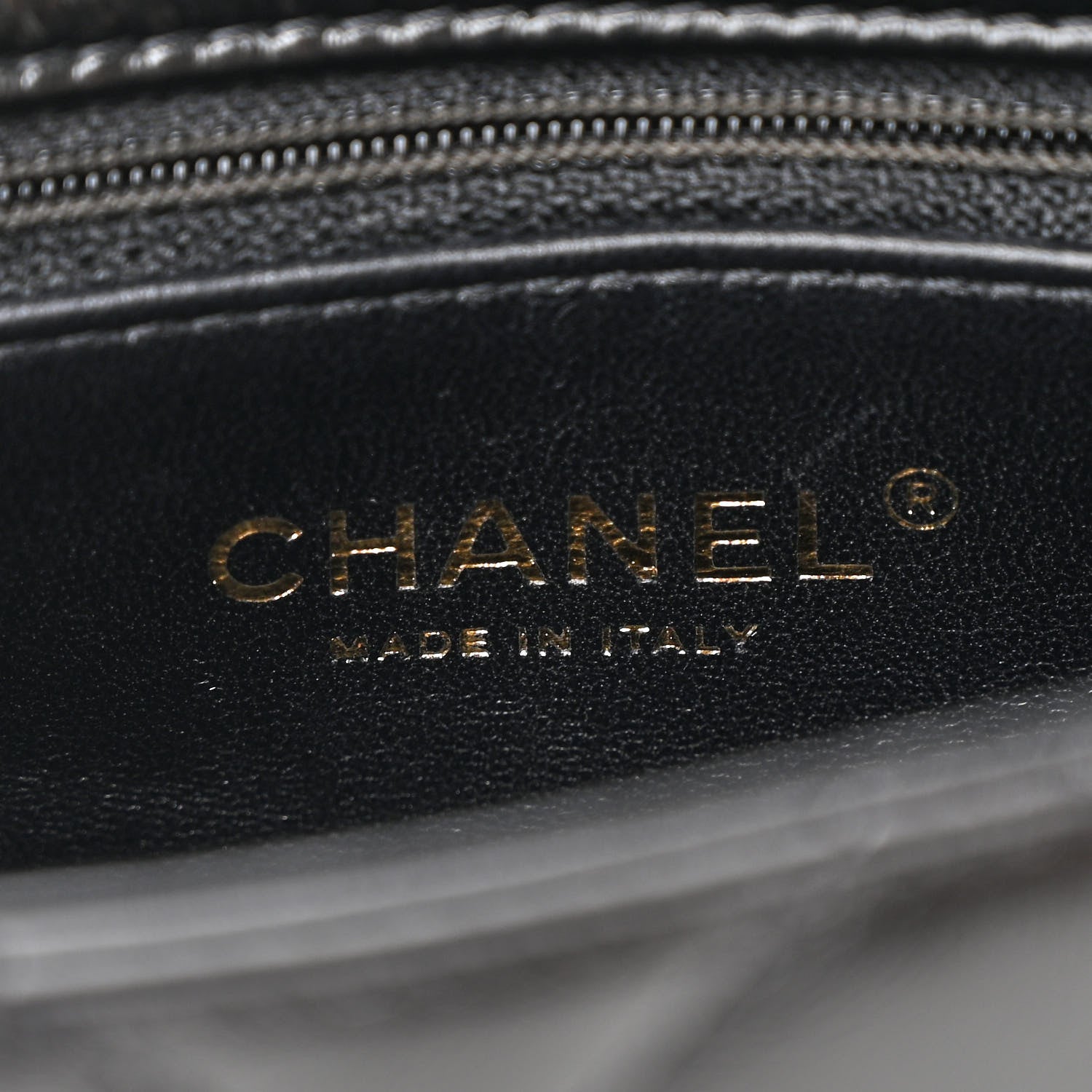 Chanel Shiny Lambskin Quilted Mini Coco Trip Flap Bag Black 6 of 11