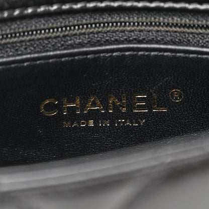 Chanel Shiny Lambskin Quilted Mini Coco Trip Flap Bag Black 6 of 11