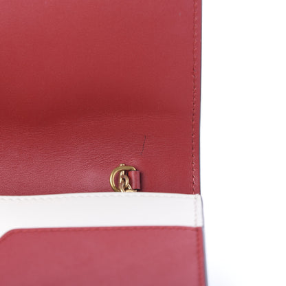 Gucci Calfskin Queen Margaret Chain Wallet Blue Agata Hibiscus Red Mystic White 9 of 10