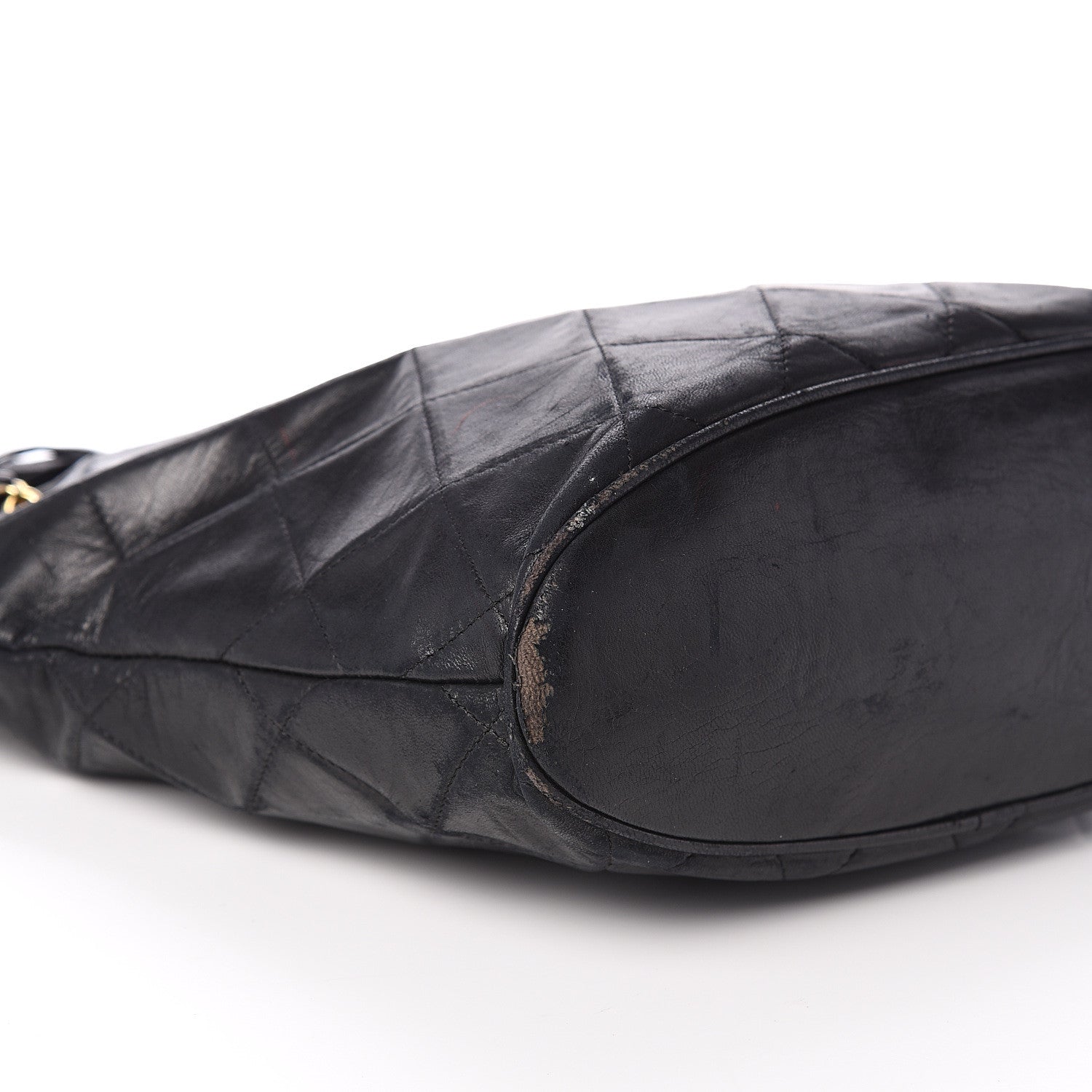 Chanel Lambskin Quilted Shoulder Bag Black 8 of 9