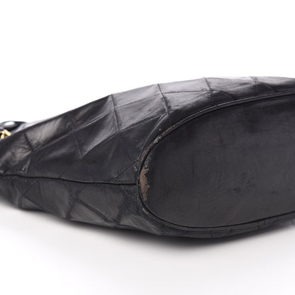 Chanel Lambskin Quilted Shoulder Bag Black 8 of 9