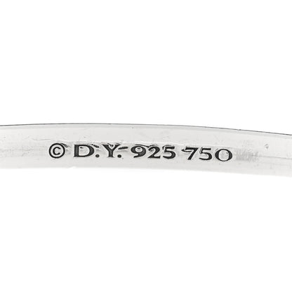 David Yurman Sterling Silver 18K Yellow Gold Diamond Petite Helena Classic Cable Station Bracelet 3 of 3
