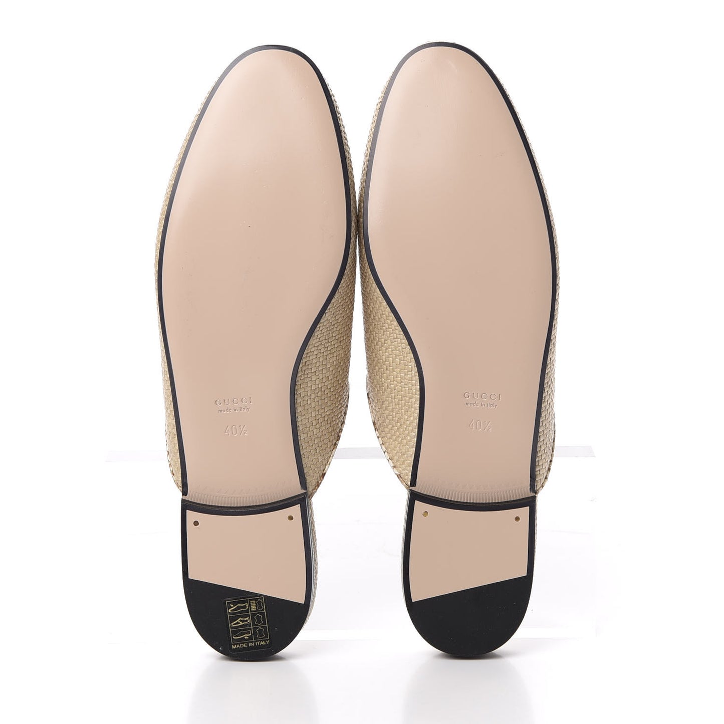 Straw Elaphe Womens Princetown Slippers 37 Natural Cream Brown