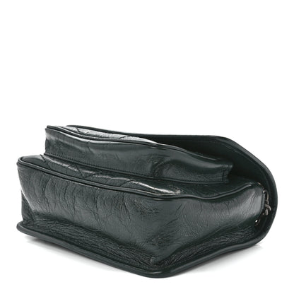 Saint Laurent Crinkled Calfskin Matelasse Monogram Baby Niki Chain Satchel 10 of 12