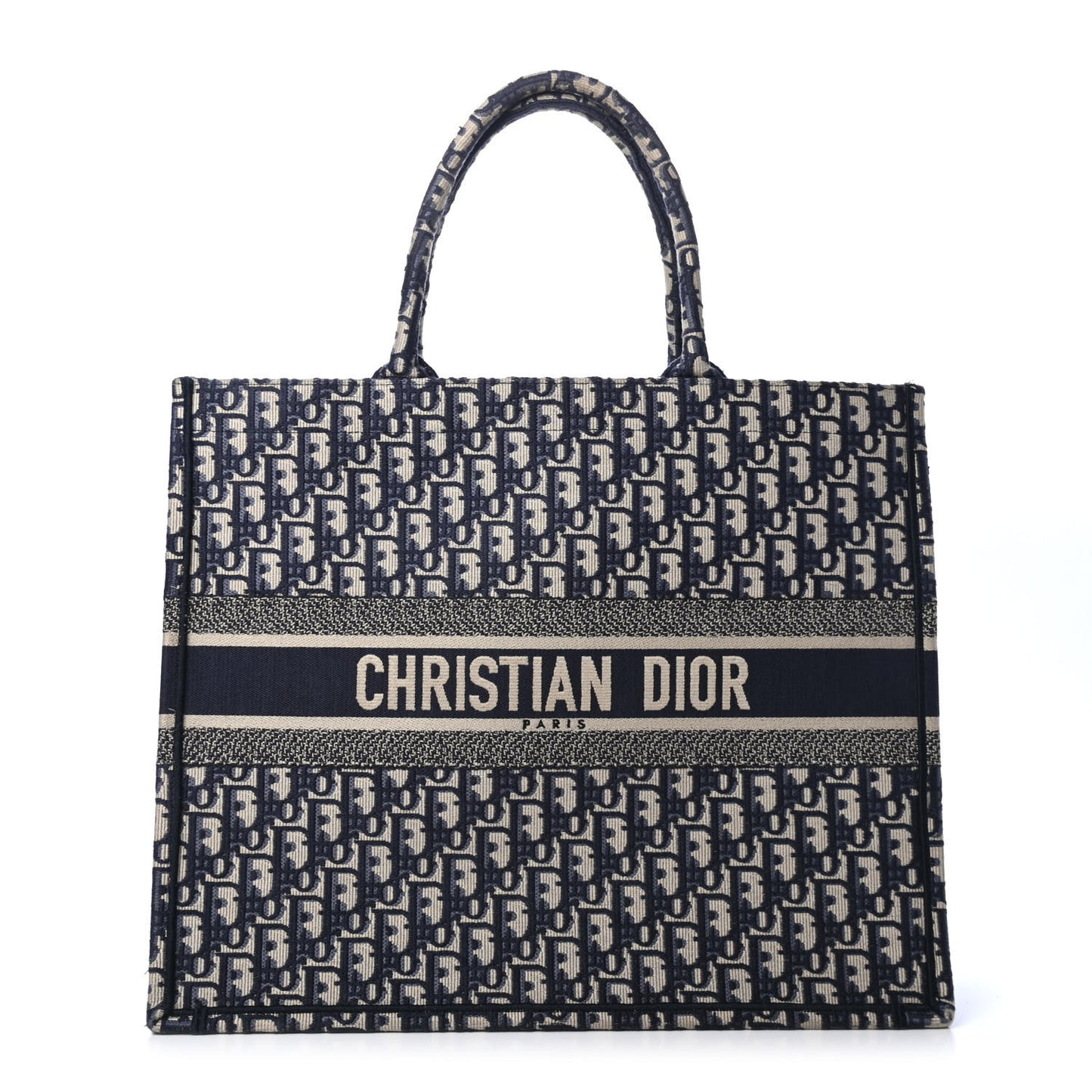 Oblique Book Tote Blue Multicolor