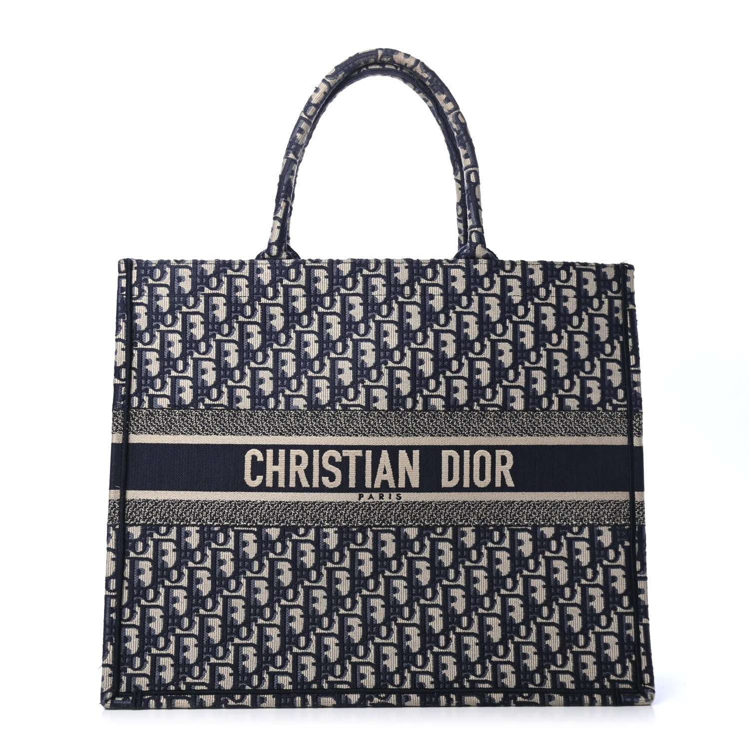 Christian Dior Oblique Book Tote Blue Multicolor 1 of 5