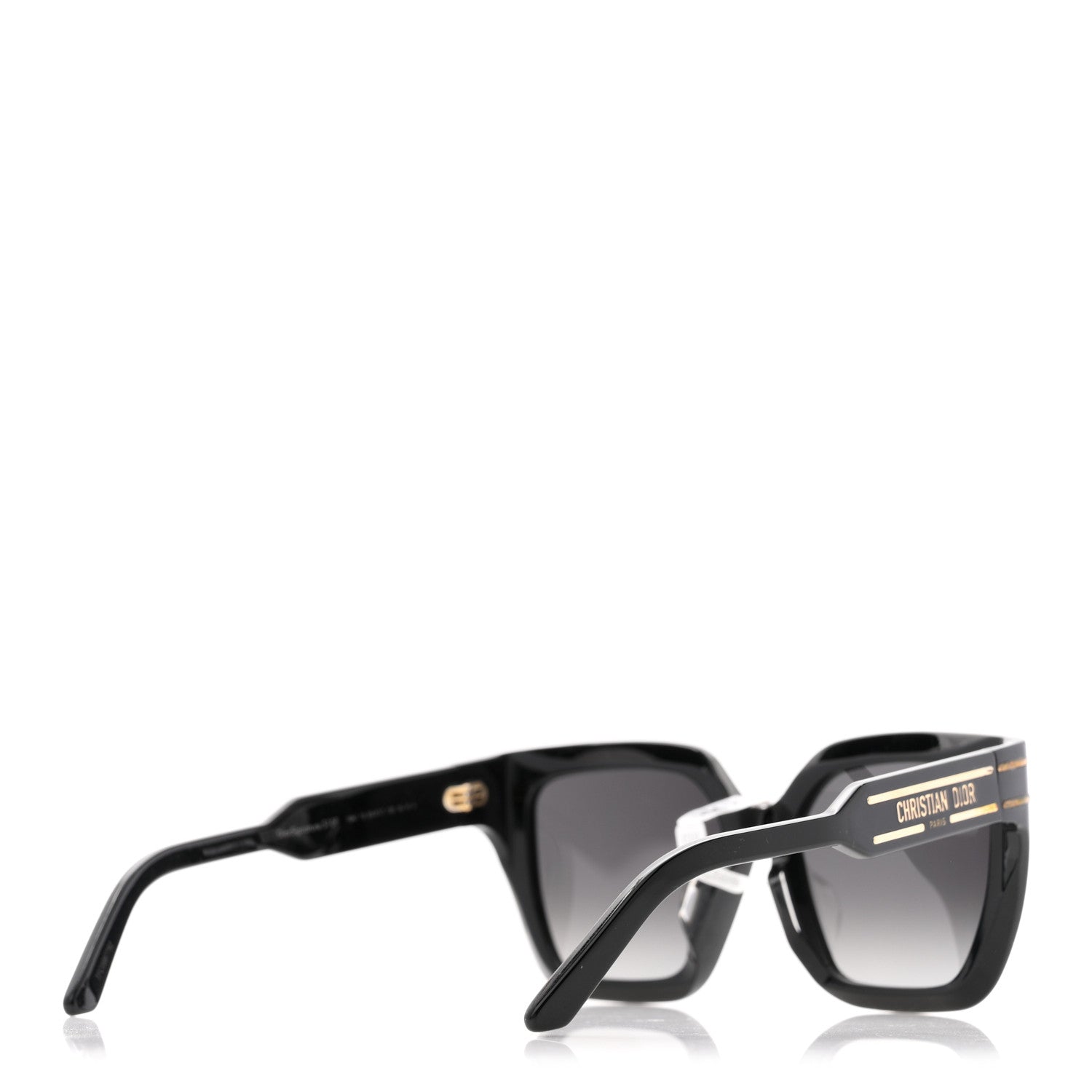 Christian Dior Acetate Diorsignature S10F Square Sunglasses Black 4 of 7