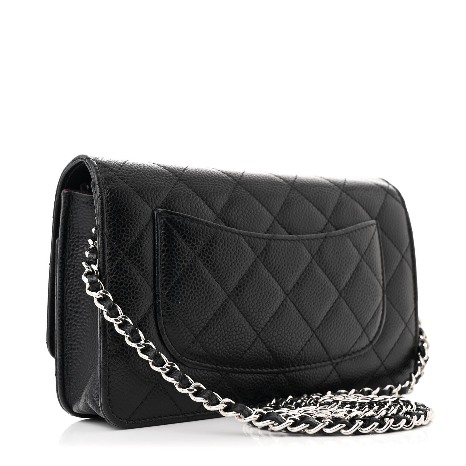 Chanel Caviar Quilted Wallet on Chain WOC Black 3 of 12