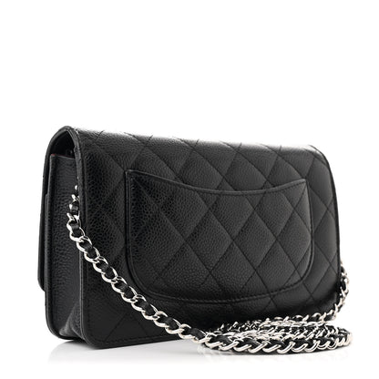 Chanel Caviar Quilted Wallet on Chain WOC Black 3 of 12