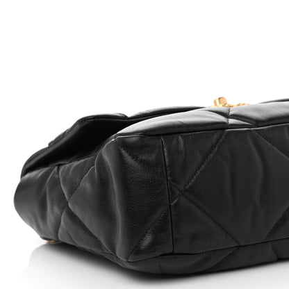 Chanel Lambskin Quilted Large Chanel 19 Flap Black 9 of 10