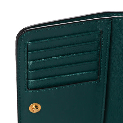 Mulberry Small Classic Grain Medium Continental French Wallet Ocean Green 13 of 13