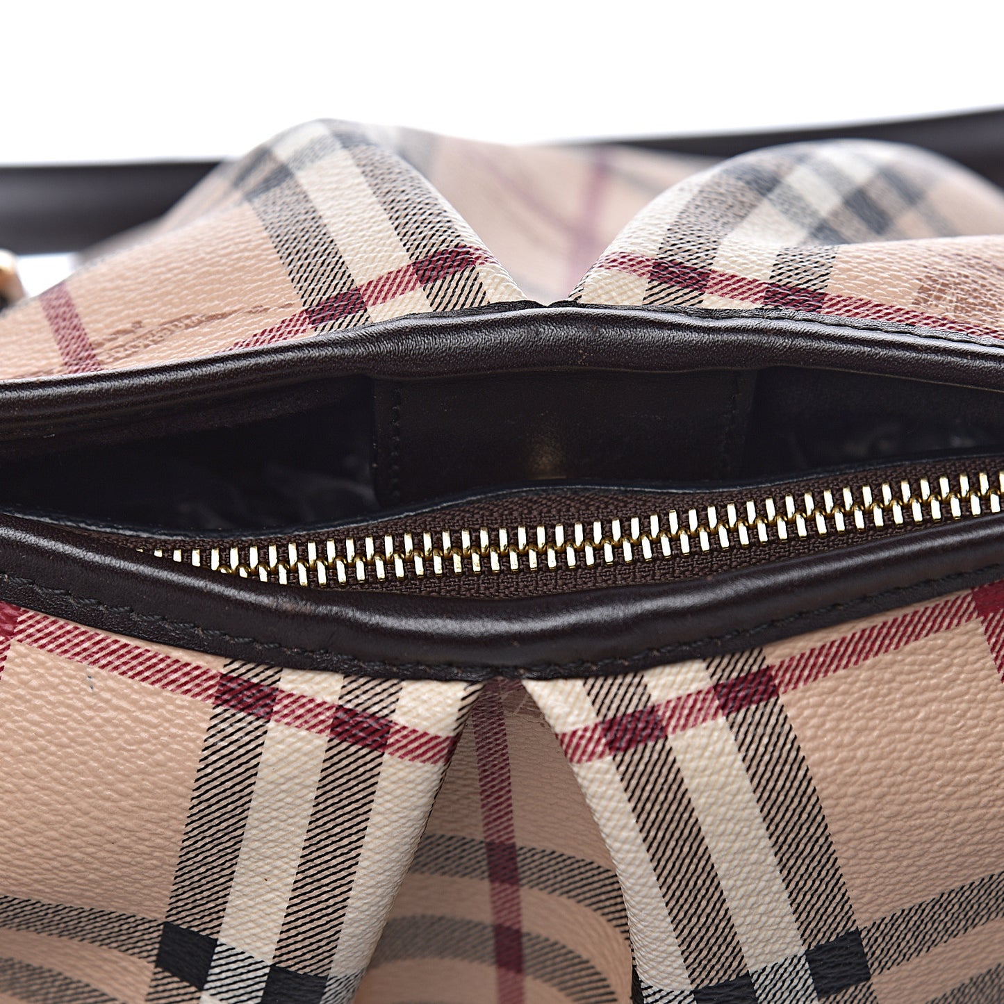 Haymarket Check Small Northfield Tote Chocolate