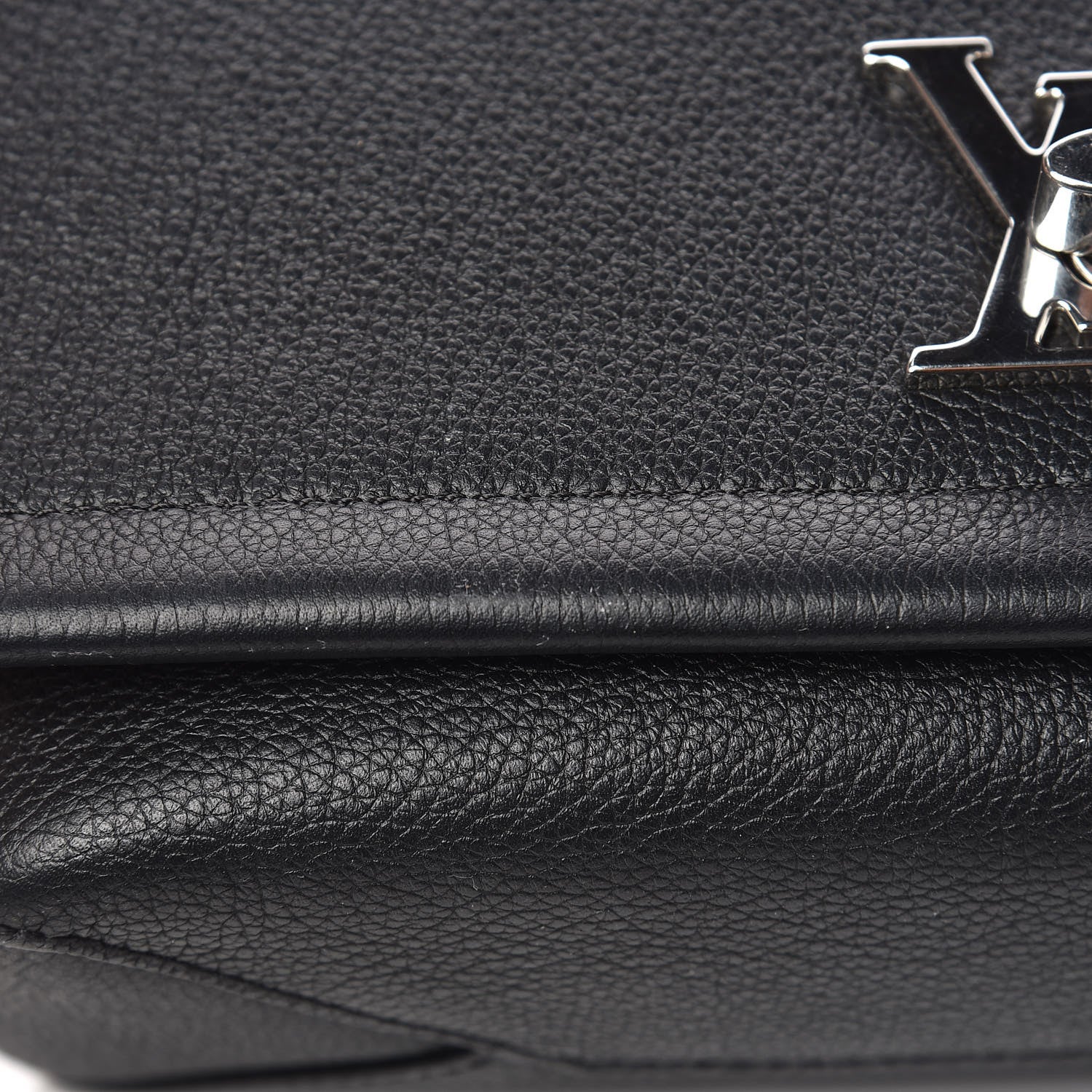 Louis Vuitton Calfskin Lockme II Chain Bag BB Black 8 of 11