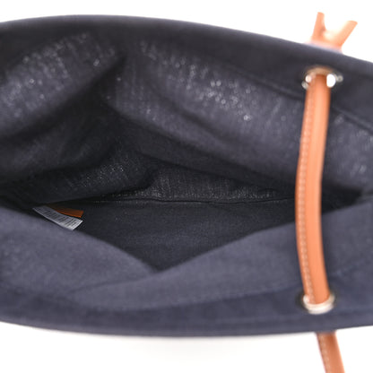Hermes Canvas Swift Aline Grooming Bag Navy 5 of 9