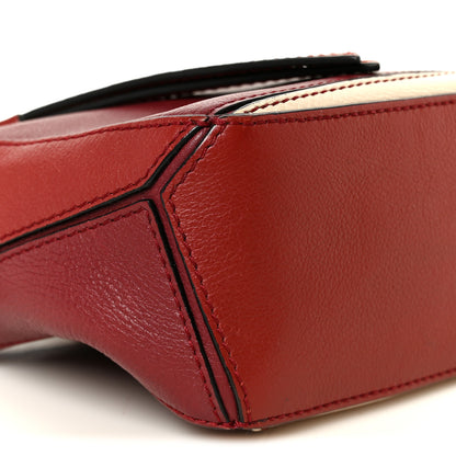 Loewe Calfskin Mini Puzzle Bag Wine Garnet 10 of 12