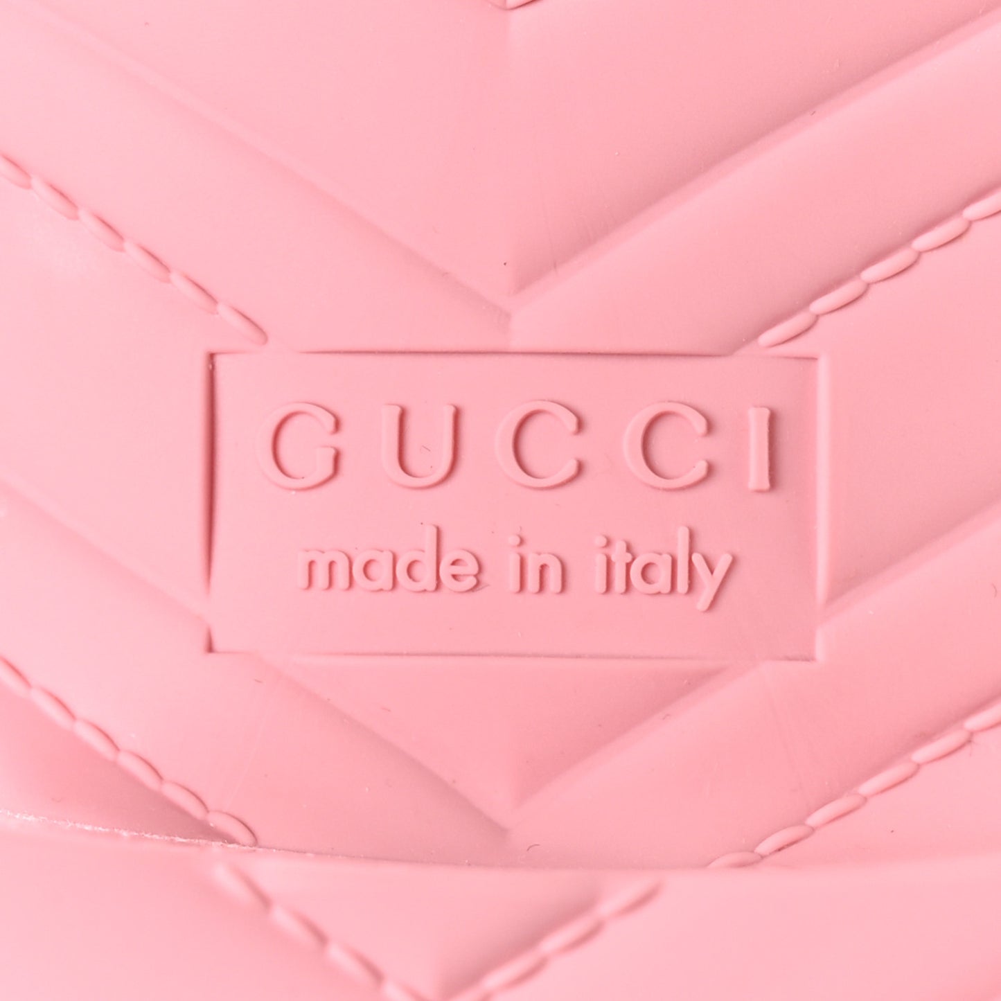 Rubber Gucci Logo Womens Platform 20/60mm Slide Sandals 38 Wild Rose