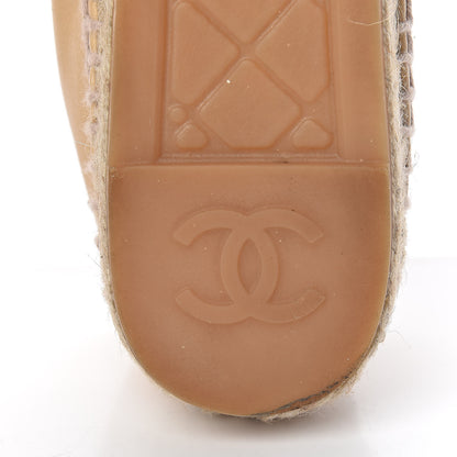 Chanel Lambskin CC Espadrilles 36 Beige Black 9 of 18