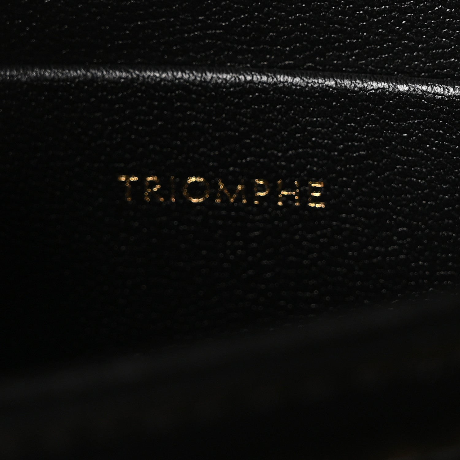 Celine Shiny Calfskin Teen Triomphe Black 7 of 10
