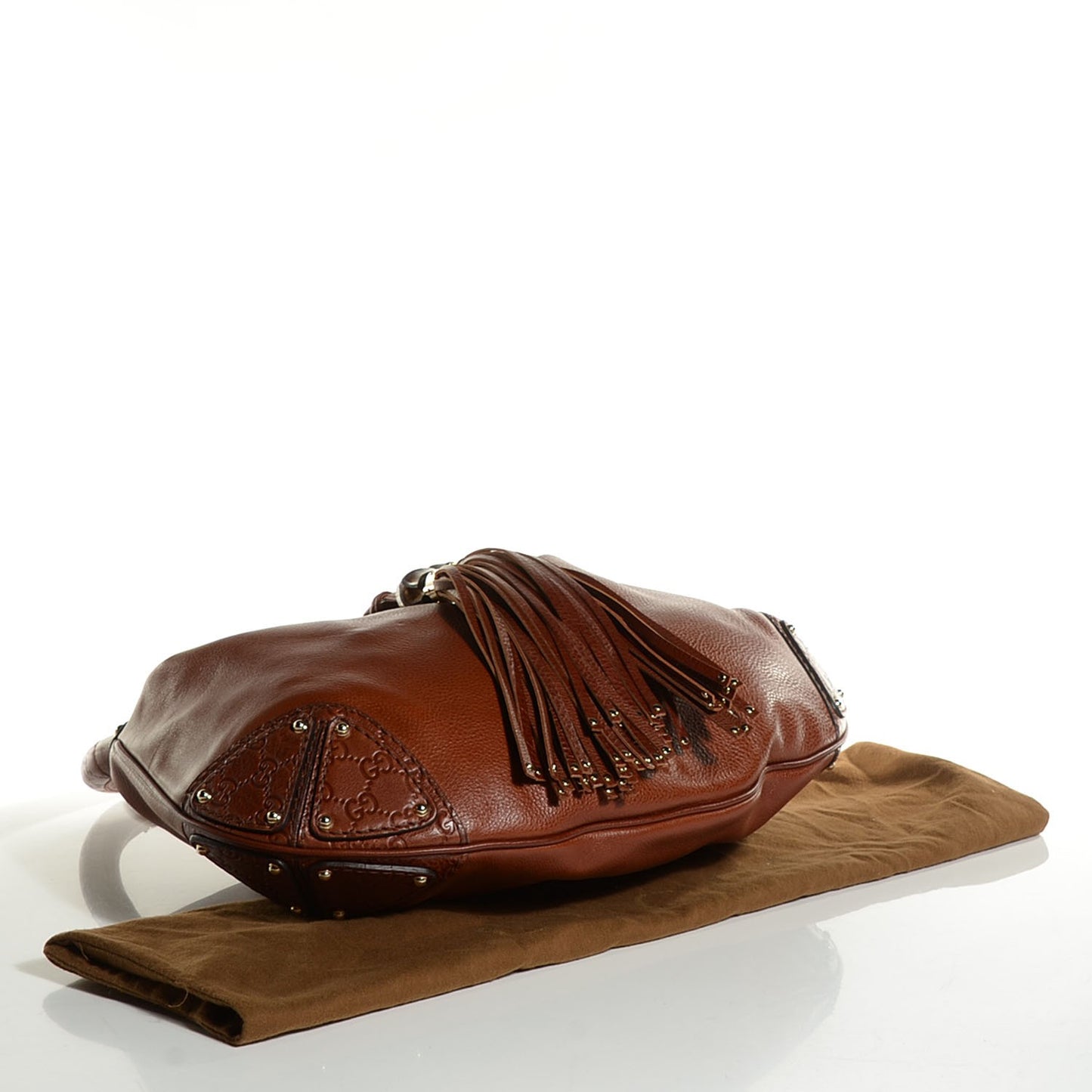 Calfskin Large Indy Top Handle Hobo Brown
