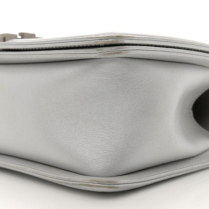 Chanel Metallic Lambskin Quilted Medium Boy Flap Silver 10 of 11
