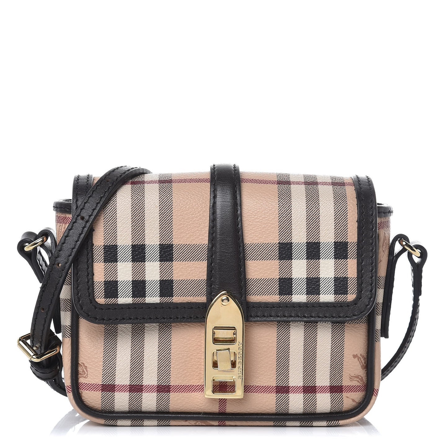 Haymarket Check Crossbody Black