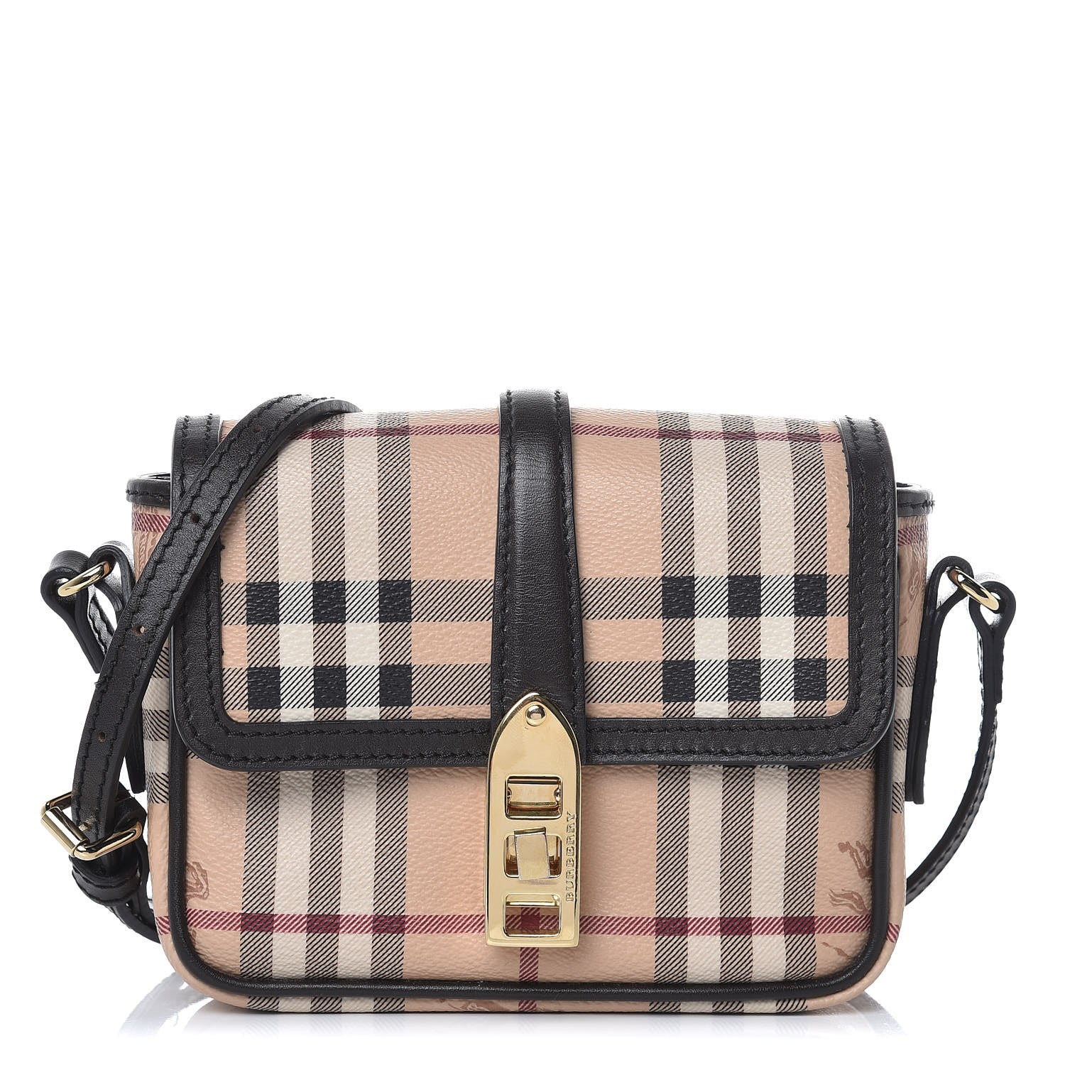 Burberry Haymarket Check Crossbody Black 1 of 9