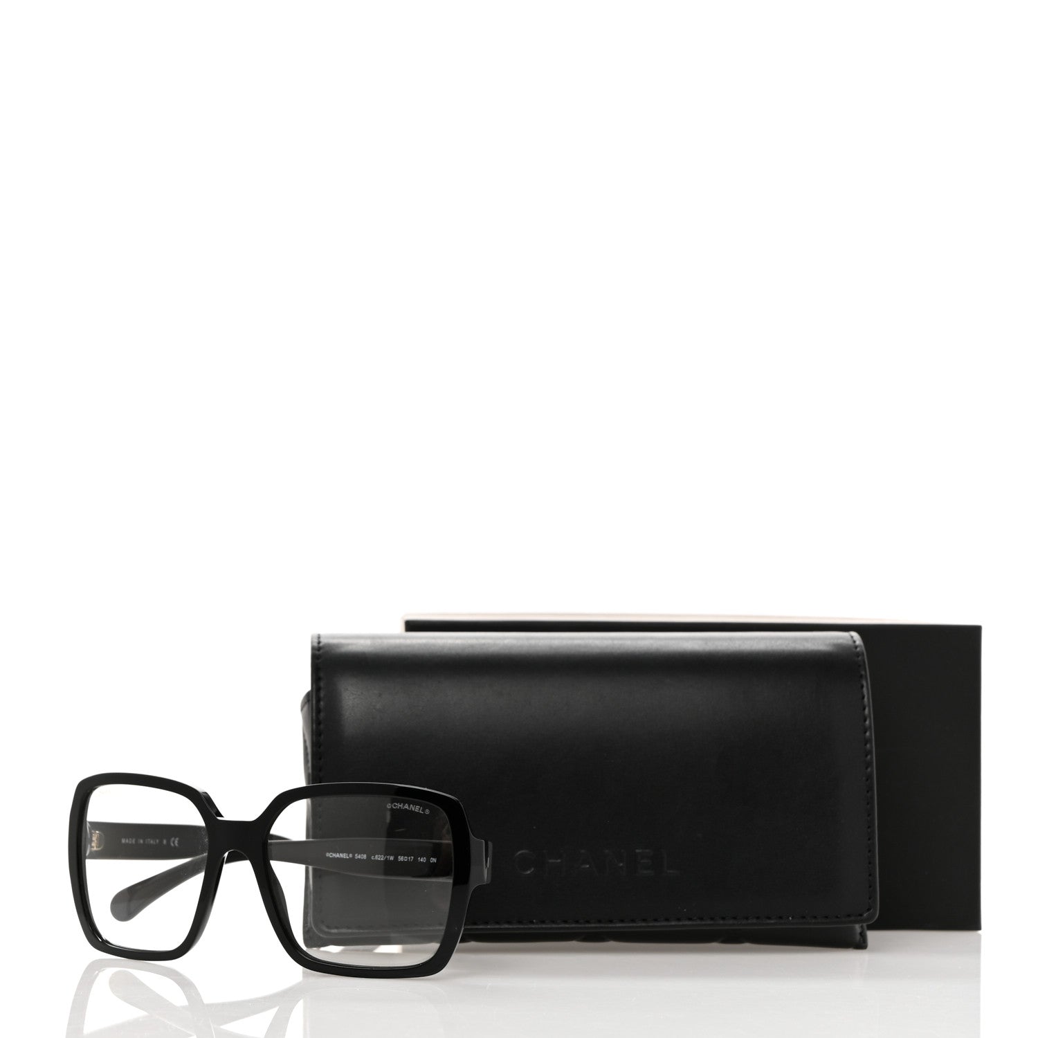 Chanel Acetate Square Sunglasses 5408 Black 8 of 8